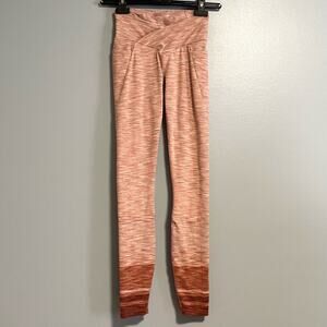 PrAna Blazing Star Autumn Stripe Leggings Pants XS Yoga Running